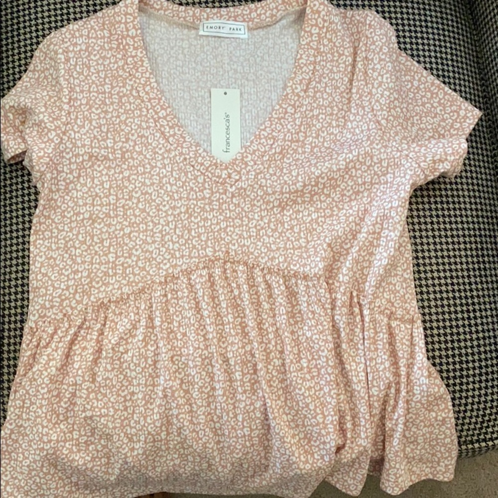 Cheetah print Francesca’s top